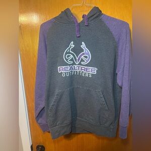 Realtree Outfitters Gray and Purple Hoodie